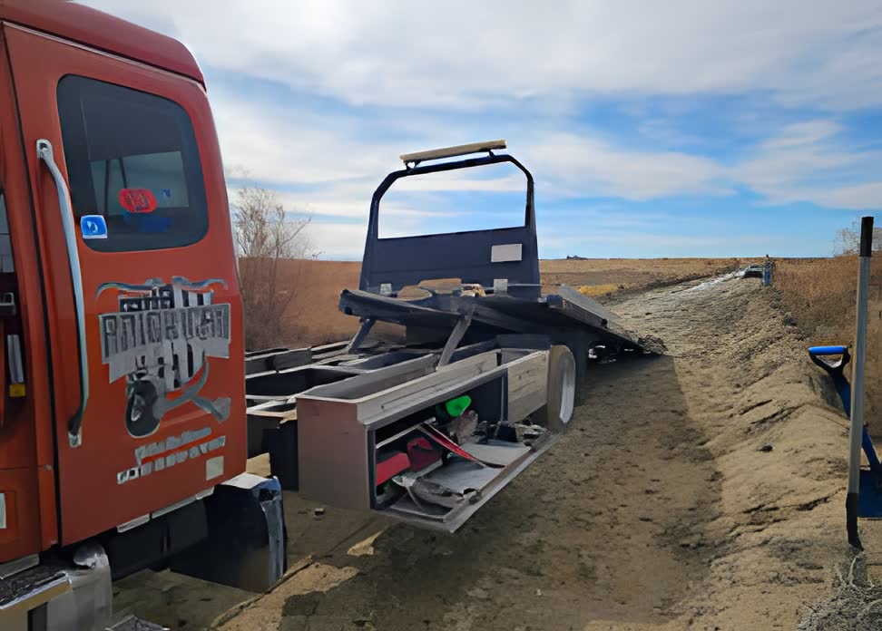 American Muffler roadside recovery truck on scene